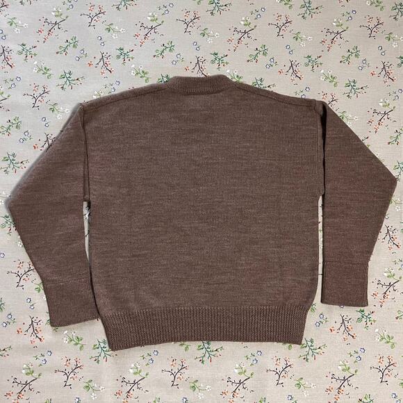 MATE The Label Merino Soft Perfect Crew Neck Mink Brown Sz XS Merino Wool Alpaca - Picture 4 of 6